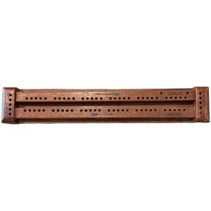 Vintage Saves Argument Rotating Wood Cribbage Board Kalamazoo MI 1940 Patent